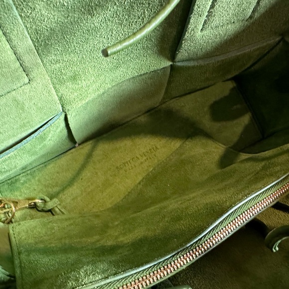 Bottega Veneta Arco Tote Bag small size Green “ Spots” - Picture 4 of 12